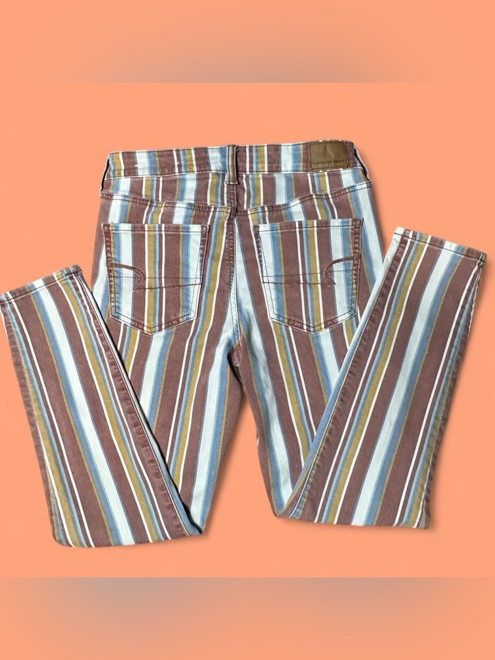 American Eagle Hi-Rise Jegging Crop Striped 
Size 6